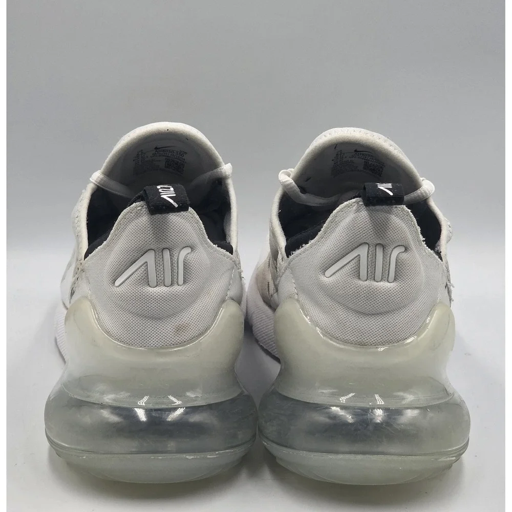 Nike Air Max 270 AH8050-100 White Black Men's Size 8.5 42